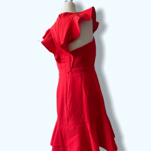 ADELYN RAE New With Tags Red Dress Cap Sleeve - Picture 5 of 7